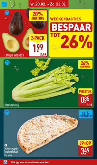 Halve appel-kruimelvlaai aanbieding bij Aldi – geldig van 16.02.2026 t/m 22.02.2026