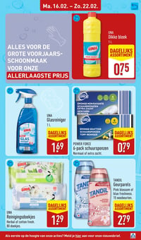 POWER FORCE 6-pack schuursponzen aanbieding bij Aldi – geldig van 16.02.2026 t/m 22.02.2026