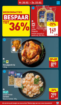 Hele gegaarde kip aanbieding bij Aldi – geldig van 16.02.2026 t/m 22.02.2026