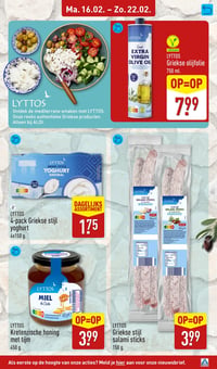 LYTTOS 4-pack Griekse stijl yoghurt 4x150 g aanbieding bij Aldi – geldig van 16.02.2026 t/m 22.02.2026
