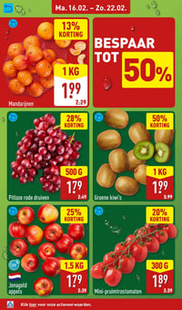 Groene kiwi's aanbieding bij Aldi – geldig van 16.02.2026 t/m 22.02.2026