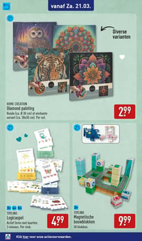 TOYLINO Magnetische bouwblokken 50 blokken. aanbieding bij Aldi – geldig van 16.03.2026 t/m 22.03.2026