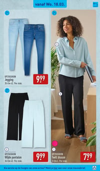 UP2FASHION Wijde pantalon aanbieding bij Aldi – geldig van 16.03.2026 t/m 22.03.2026