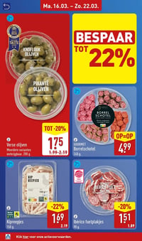 GOURMET Borrelschotel aanbieding bij Aldi – geldig van 16.03.2026 t/m 22.03.2026