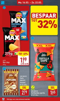Max chips aanbieding bij Aldi – geldig van 16.03.2026 t/m 22.03.2026