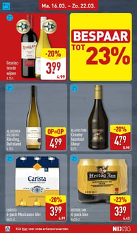 Carista 6-pack Mexicaans bier aanbieding bij Aldi – geldig van 16.03.2026 t/m 22.03.2026