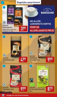 Barissimo Koffiecapsules Lungo intense, lungo extra of espresso. 20 caps. aanbieding bij Aldi – geldig van 19.01.2026 t/m 25.01.2026