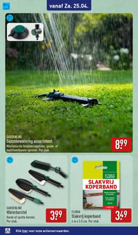 Gazonbewatering assortiment aanbieding bij Aldi – geldig van 20.04.2026 t/m 26.04.2026
