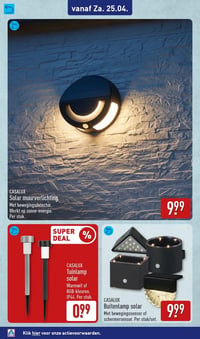 Solar muurverlichting aanbieding bij Aldi – geldig van 20.04.2026 t/m 26.04.2026