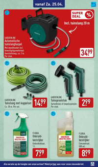 GARDENLINE Tuinslang met koppelset aanbieding bij Aldi – geldig van 25.04.2026 t/m 26.04.2026