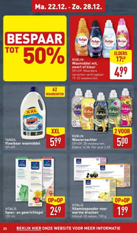 ROBIJN Wasverzachter aanbieding bij Aldi – geldig van 22.12.2025 t/m 28.12.2025