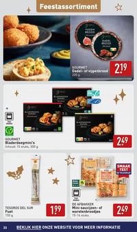 DE AFBAKKER Mini-saucijzen- of worstenbroodjes aanbieding bij Aldi – geldig van 22.12.2025 t/m 28.12.2025