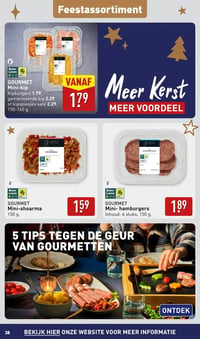 GOURMET Mini-shoarma aanbieding bij Aldi – geldig van 22.12.2025 t/m 28.12.2025