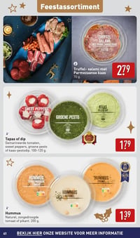 Tapas of dip aanbieding bij Aldi – geldig van 22.12.2025 t/m 28.12.2025