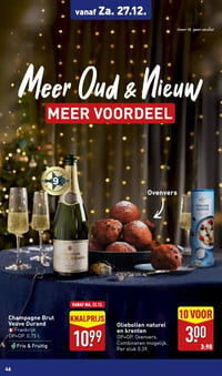 Oliebollen naturel en krenten aanbieding bij Aldi – geldig van 22.12.2025 t/m 28.12.2025