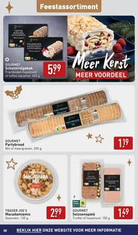GOURMET Partybrood aanbieding bij Aldi – geldig van 22.12.2025 t/m 28.12.2025
