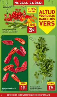 Verse munt of platte peterselie aanbieding bij Aldi – geldig van 22.12.2025 t/m 28.12.2025