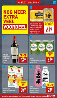 El Mojón Tempranillo Garnacha, Spanje aanbieding bij Aldi – geldig van 23.02.2026 t/m 01.03.2026