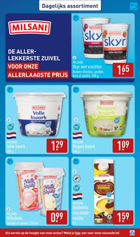 MILSANI Dubbelvla chocolade-vanille aanbieding bij Aldi – geldig van 23.02.2026 t/m 01.03.2026