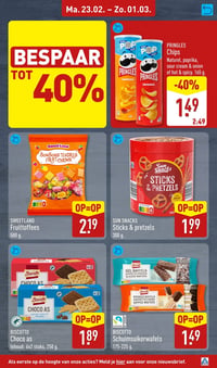 SUN SNACKS Sticks & pretzels aanbieding bij Aldi – geldig van 23.02.2026 t/m 01.03.2026