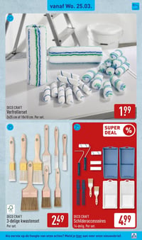 DECO CRAFT Schilderaccessoires aanbieding bij Aldi – geldig van 23.03.2026 t/m 29.03.2026