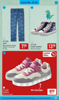 Canvas sneakers aanbieding bij Aldi – geldig van 23.03.2026 t/m 29.03.2026