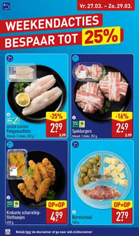 Krokante scharrelkip-filethaasjes aanbieding bij Aldi – geldig van 23.03.2026 t/m 29.03.2026