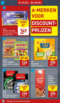 HARIBO Pasen snoepmix aanbieding bij Aldi – geldig van 27.03.2026 t/m 02.04.2026