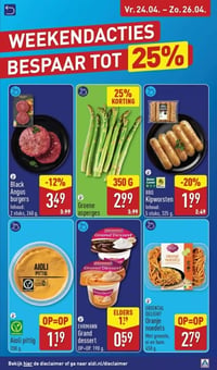 BBQ Kipworsten aanbieding bij Aldi – geldig van 24.04.2026 t/m 26.04.2026