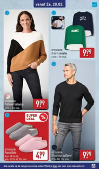 Pullover batwing aanbieding bij Aldi – geldig van 25.02.2026 t/m 01.03.2026