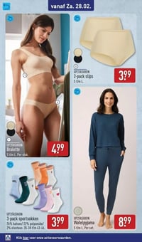 UP2FASHION Wafelpyjama aanbieding bij Aldi – geldig van 25.02.2026 t/m 01.03.2026
