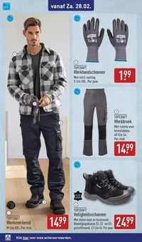 TOPCRAFT Werkhandschoenen aanbieding bij Aldi – geldig van 25.02.2026 t/m 01.03.2026