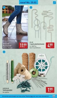 UP2FASHION Regenlaarzen aanbieding bij Aldi – geldig van 25.02.2026 t/m 01.03.2026