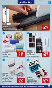 WORKZONE Viltglijders of beschermers aanbieding bij Aldi – geldig van 31.01.2026 t/m 01.02.2026