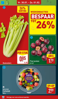 Pluot pruimen aanbieding bij Aldi – geldig van 26.01.2026 t/m 01.02.2026