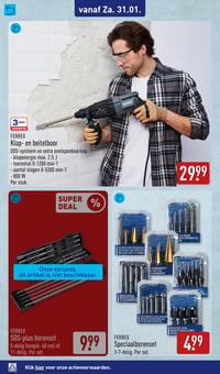 FERREX SDS-plus borenset aanbieding bij Aldi – geldig van 26.01.2026 t/m 01.02.2026