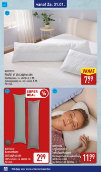 NOVITESSE Zijslaapkussen aanbieding bij Aldi – geldig van 26.01.2026 t/m 01.02.2026