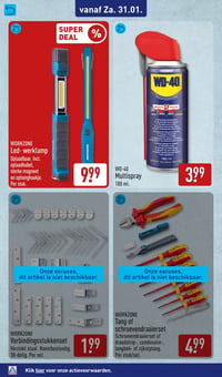 WORKZONE Led- werklamp aanbieding bij Aldi – geldig van 26.01.2026 t/m 01.02.2026