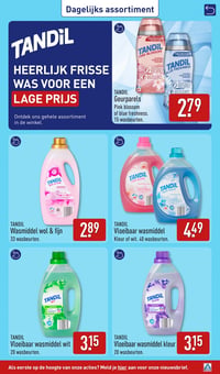 TANDIL Wasmiddel wol & fijn aanbieding bij Aldi – geldig van 26.01.2026 t/m 01.02.2026