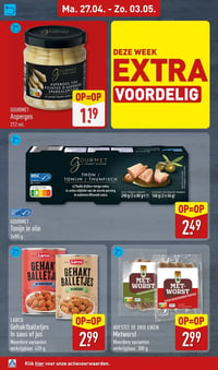 GOURMET Tonijn in olie aanbieding bij Aldi – geldig van 27.04.2026 t/m 03.05.2026