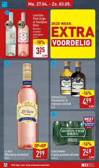 LIL ROSE Wild berry alcoholvrij aanbieding bij Aldi – geldig van 27.04.2026 t/m 03.05.2026