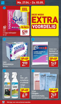 SOLO 4-laags toiletpapier aanbieding bij Aldi – geldig van 27.04.2026 t/m 03.05.2026
