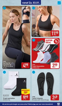 CRANE 2-pack sport-bh's aanbieding bij Aldi – geldig van 29.12.2025 t/m 04.01.2026