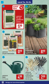 GARDENLINE 2-pack tuinhandschoenen aanbieding bij Aldi – geldig van 30.03.2025 t/m 06.04.2026