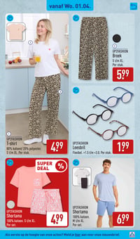 UP2FASHION Shortama aanbieding bij Aldi – geldig van 30.03.2025 t/m 06.04.2026