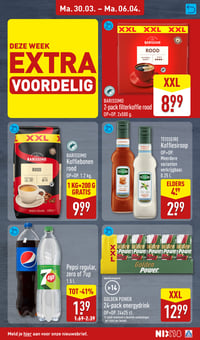 BARISSIMO 2-pack filterkoffie rood OP=OP. 2x500 g. aanbieding bij Aldi – geldig van 30.03.2025 t/m 06.04.2026