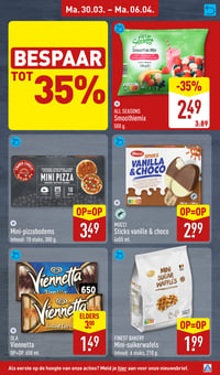 Mini-pizzabodems aanbieding bij Aldi – geldig van 30.03.2025 t/m 06.04.2026