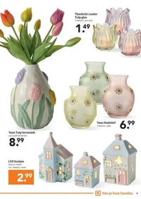 Vaas Tulp keramiek (exclusief bloemen) aanbieding bij Blokker – geldig van 02.02.2026 t/m 22.02.2026