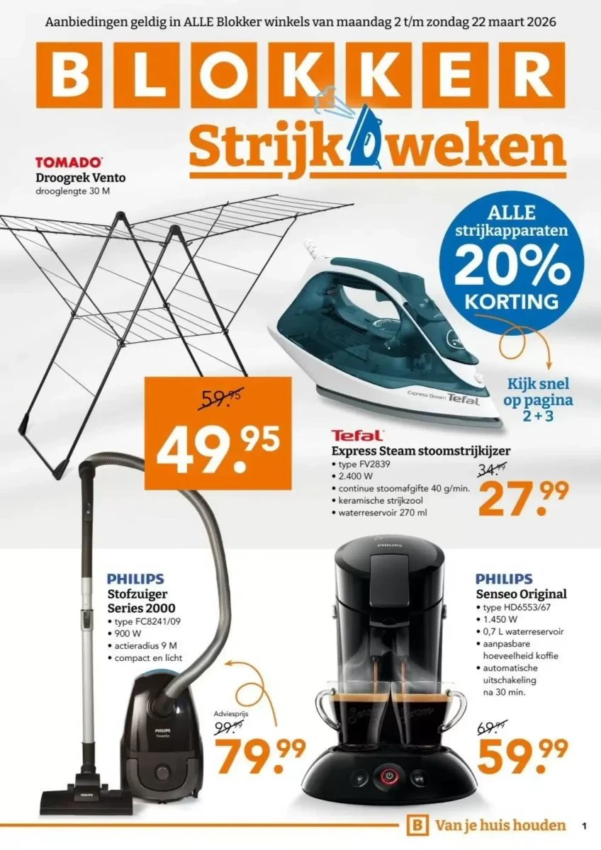 Blokker folder – pagina 1