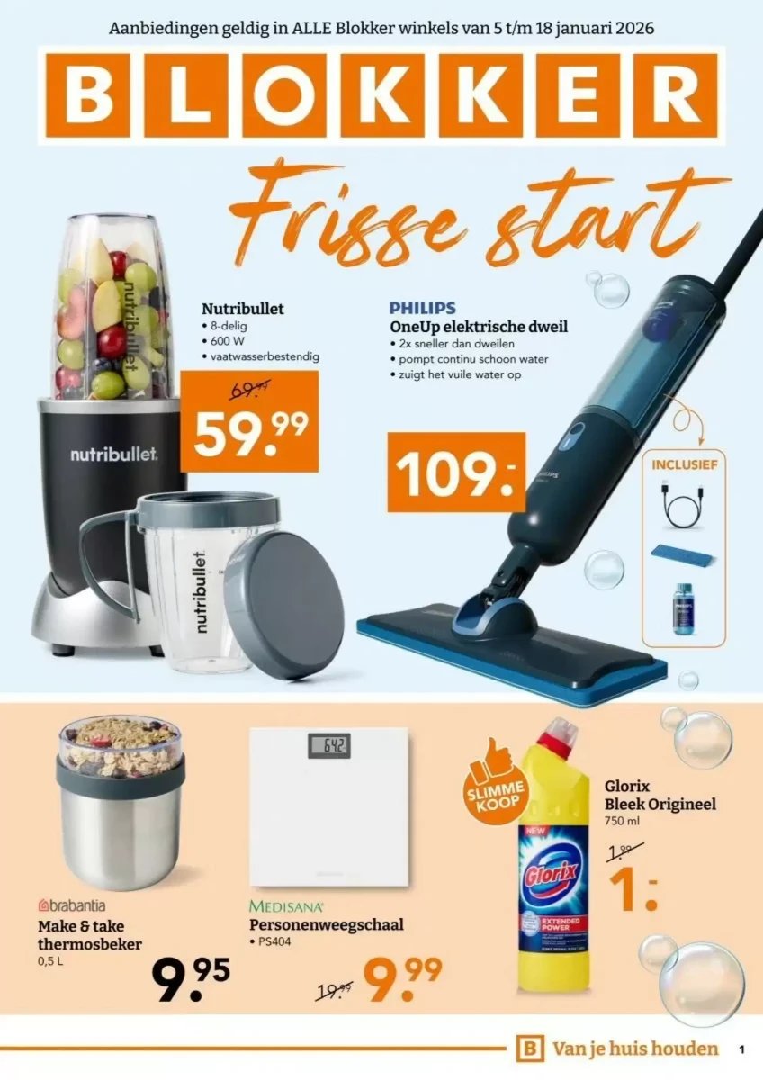 Blokker folder – pagina 1